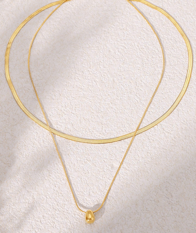 golden orbit dual chain necklace