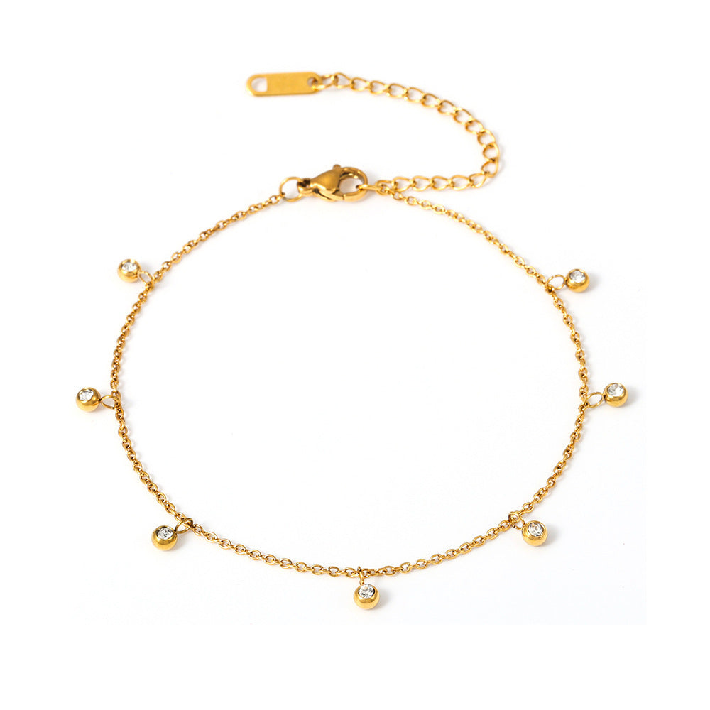 elegant gold anklet