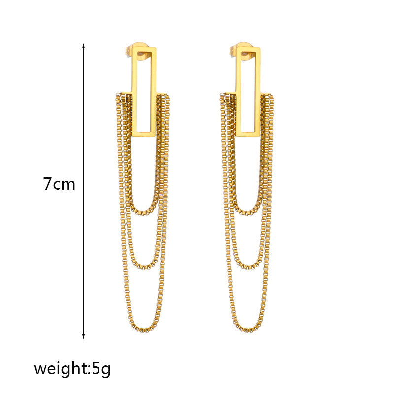 bold linear gold earrings