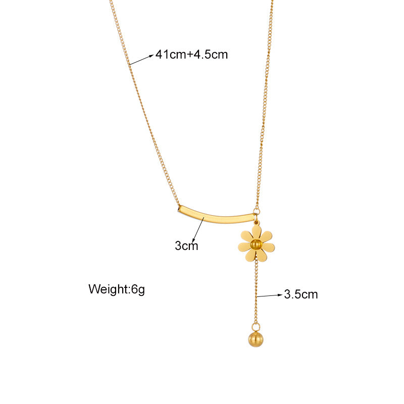 single flower minimalist necklace