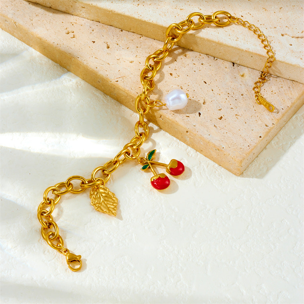 playful gold charm chain