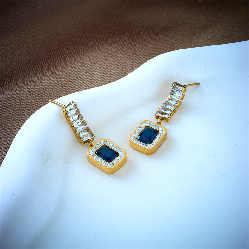 azure luxe cascade earrings