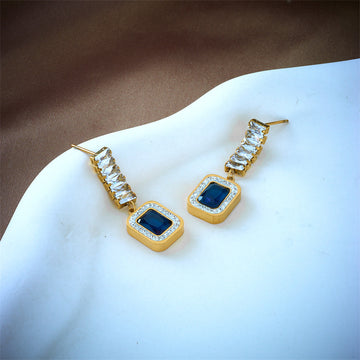 azure luxe cascade earrings