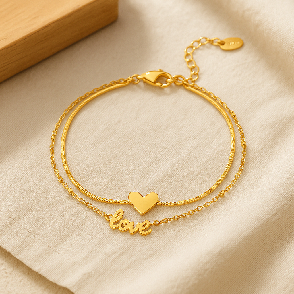 eternal love charm anklet