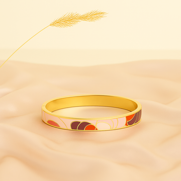 sunset wave bangle