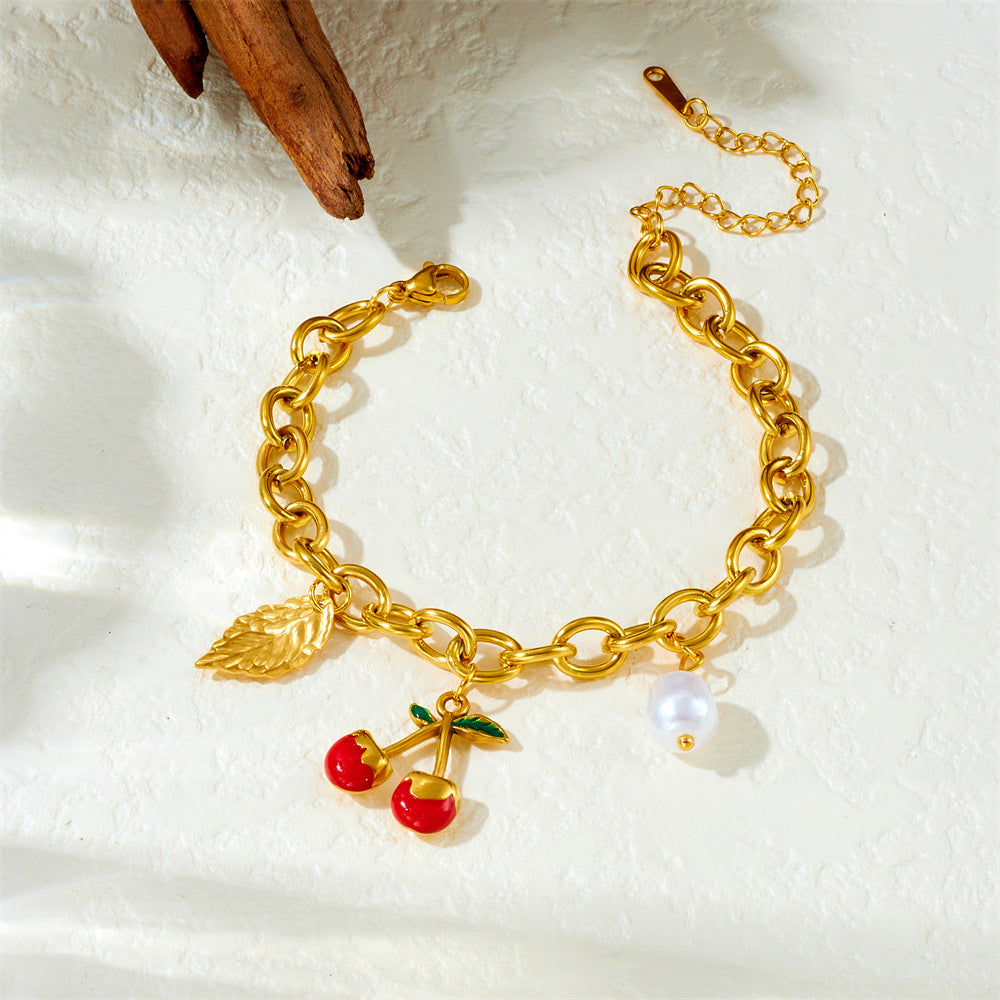 cherry whimsy charm chain