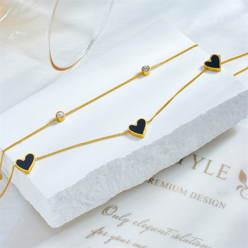 dual layer gold chain bracelet