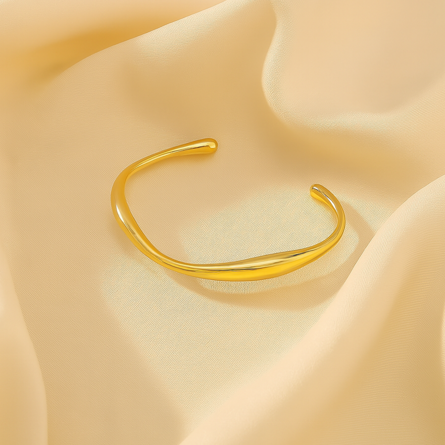 modern gold cuff bracelet