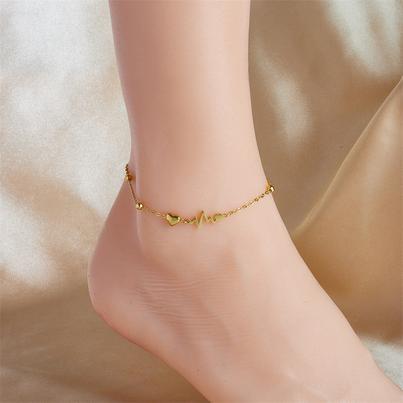 modern symbolic gold bracelet