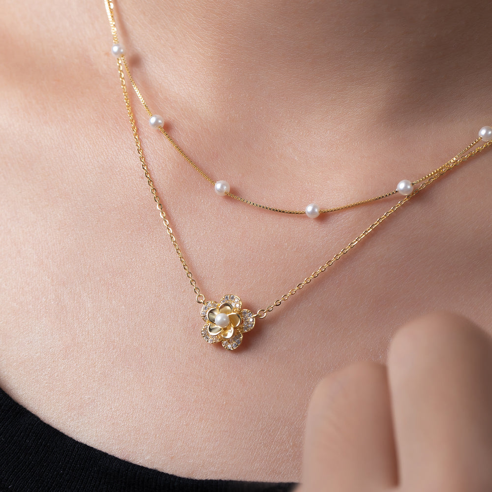 garden of pearl pendant necklace