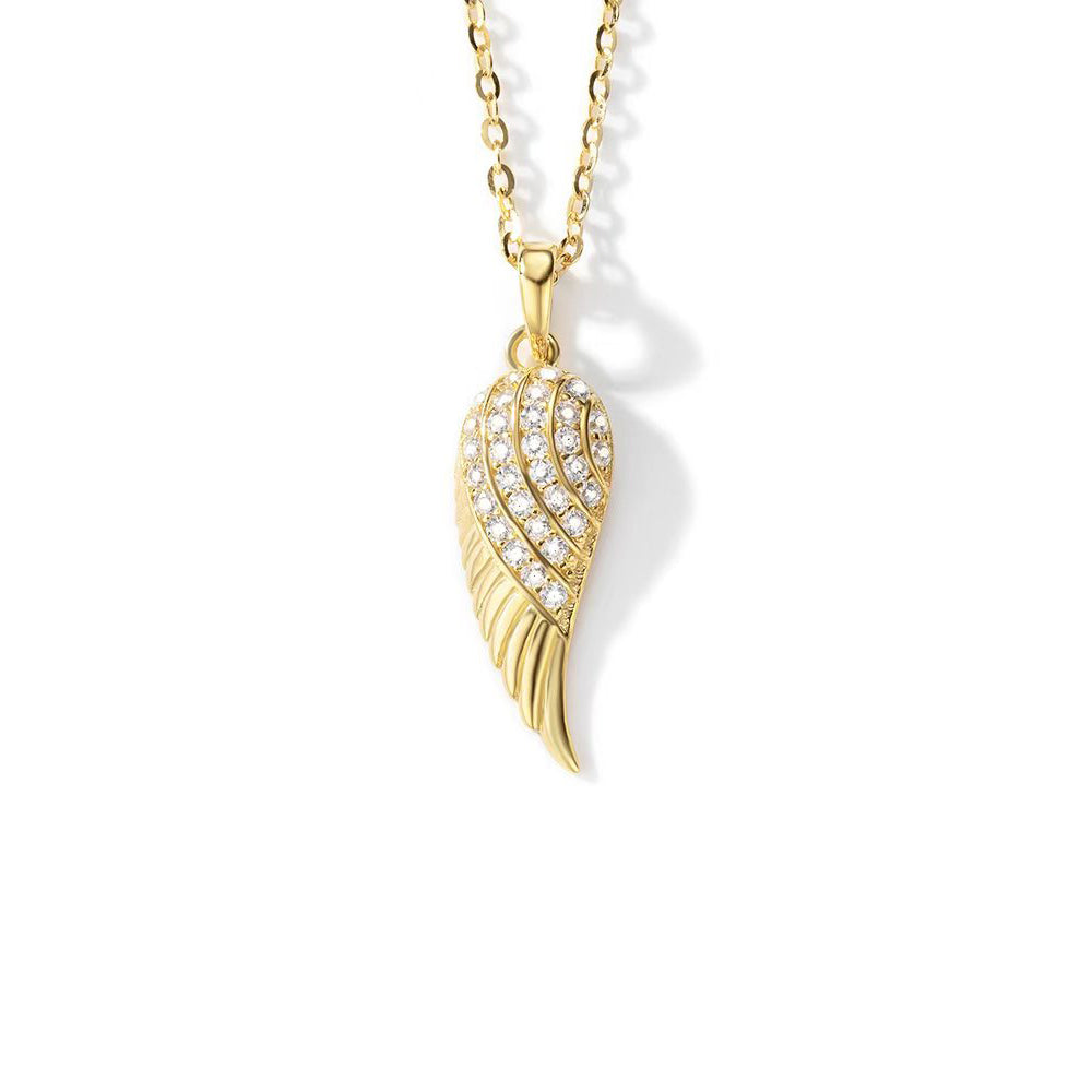 925 sterling silver angel wing pendant