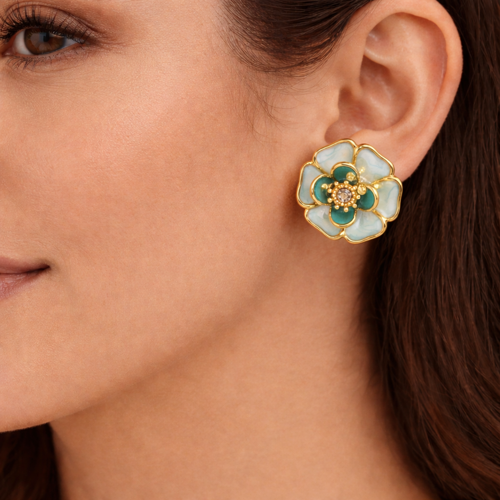 Ocean Bloom Studs